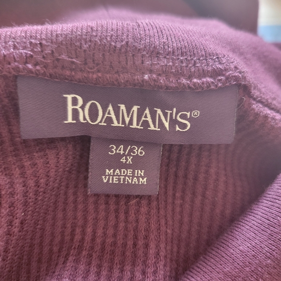 Roaman's Deep Purple Themal Women's Tunic - Picture 4 of 5
